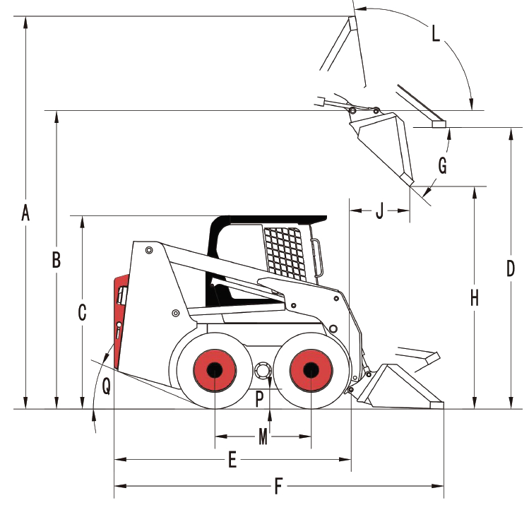 Схема габаритов BEAVER WS50